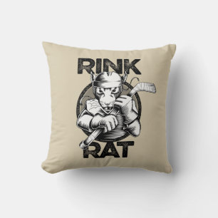 Hockeyhallen-Ratte Kissen