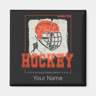 Hockeyhelm Vintage-Spieler Spiel Trainer Oder Coac Magnet