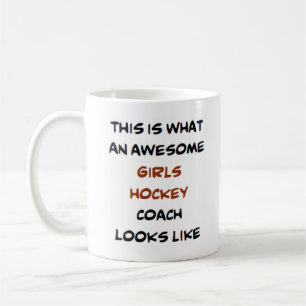 Hockeymädchentrainer, phantastisch kaffeetasse