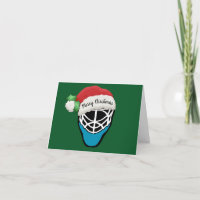 Hockeymaske Design Faltenkarte