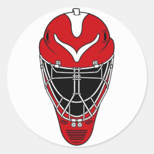 Hockeymaske Runder Aufkleber