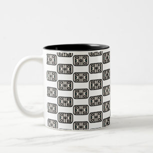 Hockeyplatz Zweifarbige Tasse