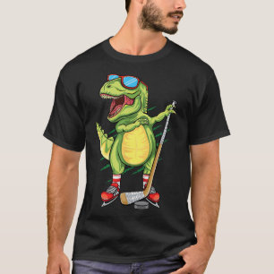 Hockeysaurus Dinosaur Eishockey Trex Kinder Jungen T-Shirt