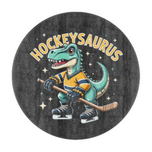 Hockeysaurus Eishockey Dinosaurier Liebhaber Schneidebrett