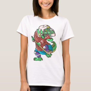 Hockeysaurus Kinder T-Rex Dinosaurier mit Eishocke T-Shirt