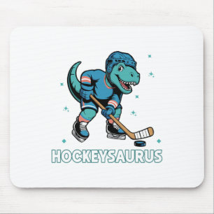 Hockeysaurus Lustiger Dinosaurier Trex Hockey Kind Mousepad