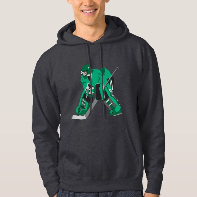 Hockeyschläger bereit hoodie (Vorderseite)