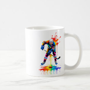 Hockeyschläger Eiscreme Streusel Tropf Sport Junge Kaffeetasse