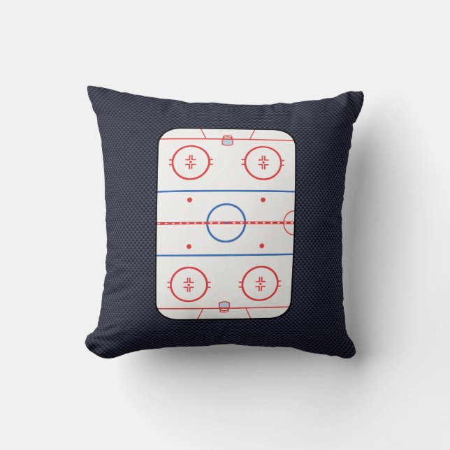 Hockeyspiel-Begleiter-Kohlenstoff-Faser-Art Kissen (Vorderseite)