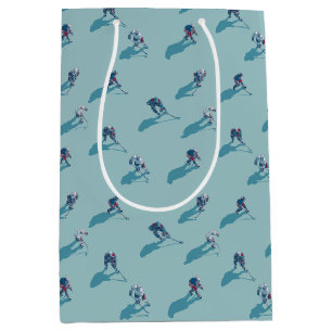 Hockeyspieler auf Eis Mittlere Geschenktüte