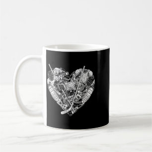 Hockeyspieler-Ausrüstung Herzform Liebe Kaffeetasse