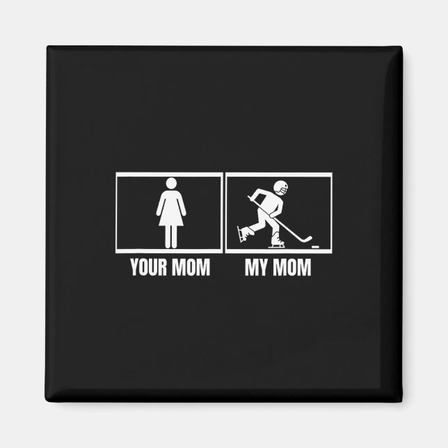 Hockeyspieler Deine Mutter Meine Mutter Tochter So Magnet (Vorne)