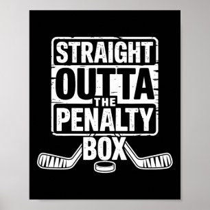Hockeyspieler direkt aus der Strafbank Poster
