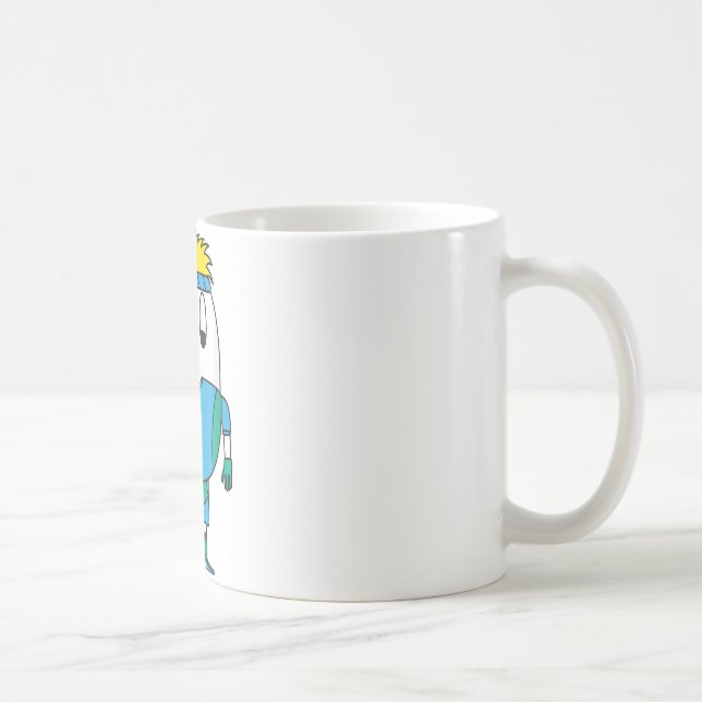 Hockeyspieler Ei  Kaffeetasse (Rechts)