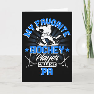 Hockeyspieler Eis Mein Lieblings-Hockeyspieler ruf Karte