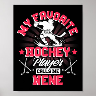 Hockeyspieler Eis Mein Lieblings-Hockeyspieler ruf Poster