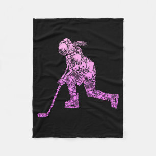 Hockeyspieler Eishockey Jugend Frauen Kinder Mädch Fleecedecke