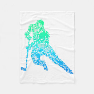 Hockeyspieler Eishockey Jugend Männer Kinder Junge Fleecedecke