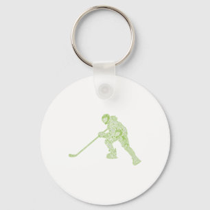 Hockeyspieler Fans Jugend Eishockey Liebhaber Frau Schlüsselanhänger