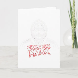 Hockeyspieler Halloween Strafbank Hockey Torwart Karte