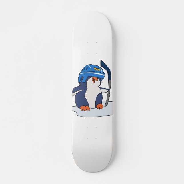 Hockeyspieler | Hintergrundfarbe auswählen Skateboard (Vorne)