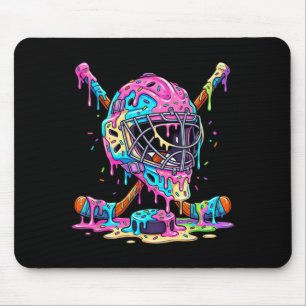 Hockeyspieler Jungen Kinder Eishockey tropfendes E Mousepad