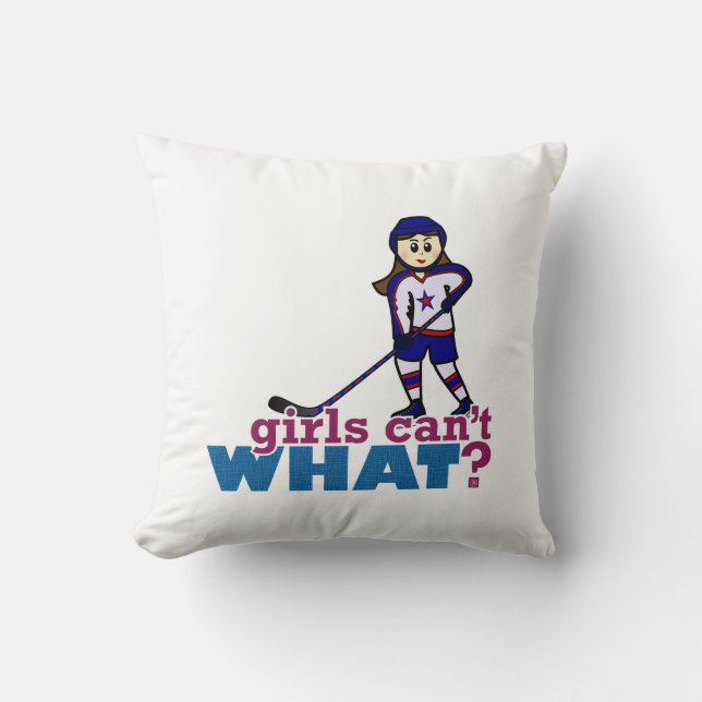 Hockeyspieler Kissen (Vorderseite)