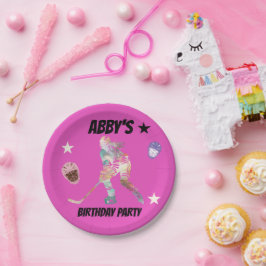 Hockeyspieler Pappteller