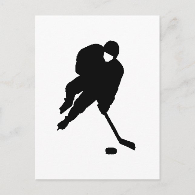 Hockeyspieler Postkarte (Vorderseite)