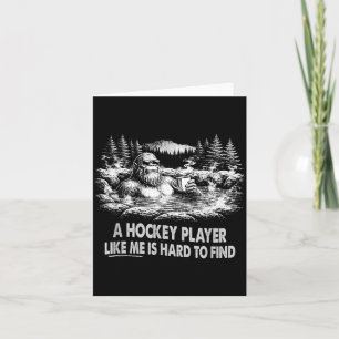 Hockeyspieler schwer zu finden lustiger Bigfoot mi Karte