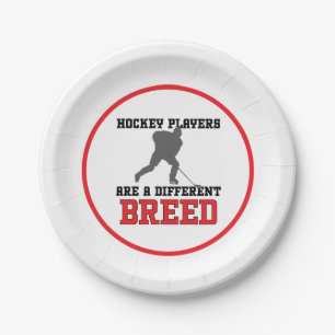 Hockeyspieler sind eine andere Rasse Pappteller