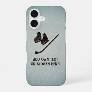 Hockeyspieler - Sportskier und Schläger - Slogan h iPhone 16 Hülle