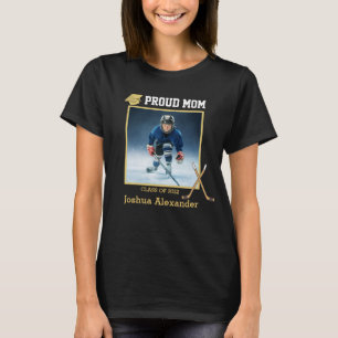 Hockeyspieler Stolz Mutter Foto Abschlussklasse 20 T-Shirt