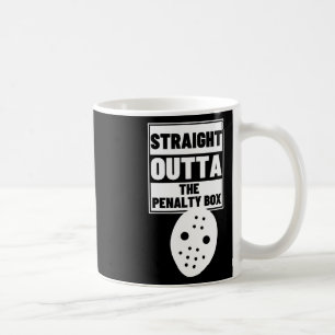 Hockeyspieler Straight Outta Penalty Box Lustiges  Kaffeetasse
