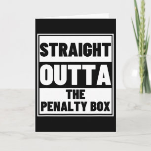 Hockeyspieler Straight Outta Penalty Box Lustiges  Karte