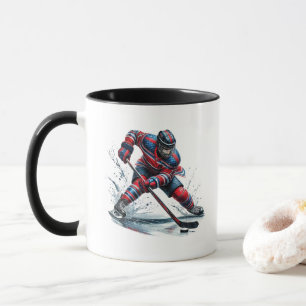 Hockeyspieler tasse