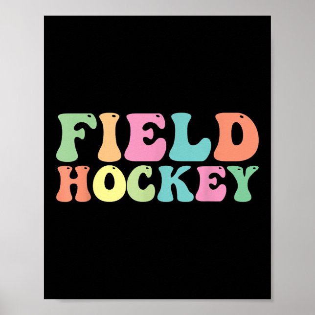 Hockeyspieler Team Trainer Coach  Poster (Vorne)