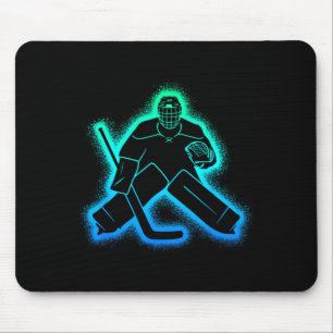 Hockeyspieler Torwart Kinder Männer Jungen Eishock Mousepad