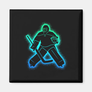 Hockeyspieler Torwart Männer Jungen Eishockey Torh Magnet