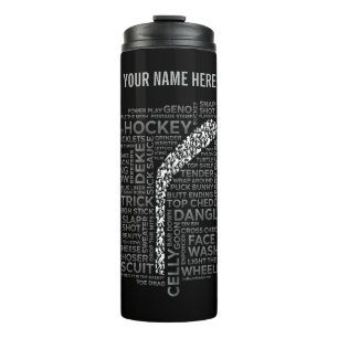 Hockeyspieler und Slang Thermal Tumbler Thermosbecher