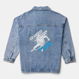 Hockeyspieler wandern auf Wasser - Superkraftspend Jeansjacke