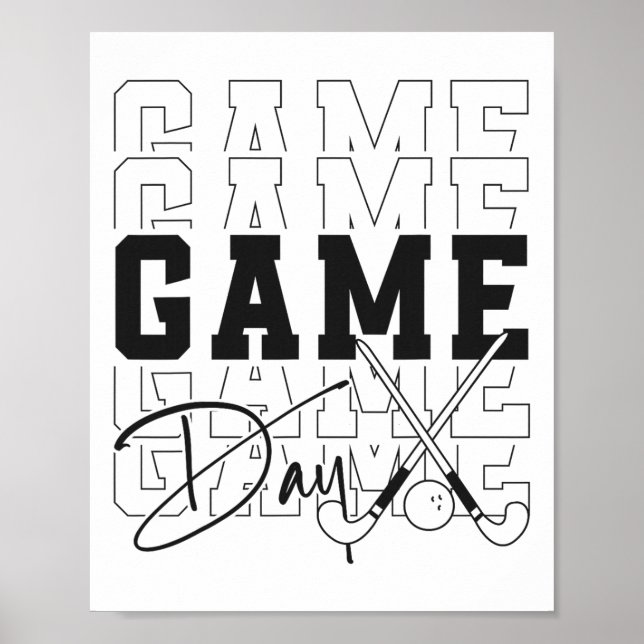 Hockeyspieltag  poster (Vorne)