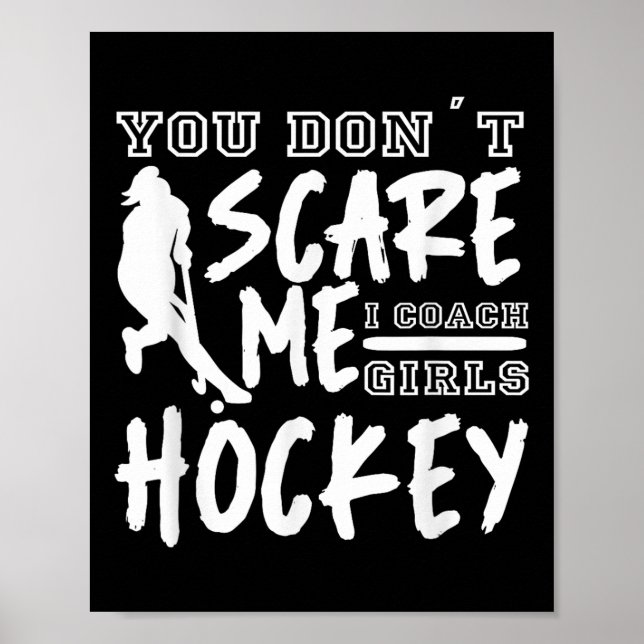 Hockeytrainer Mädchen Poster (Vorne)