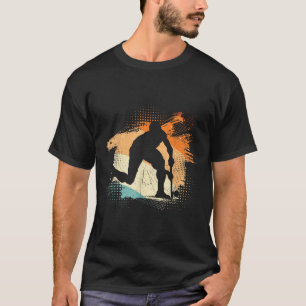 Hockeyzubehör Retro Hockeyliebhaber  T-Shirt