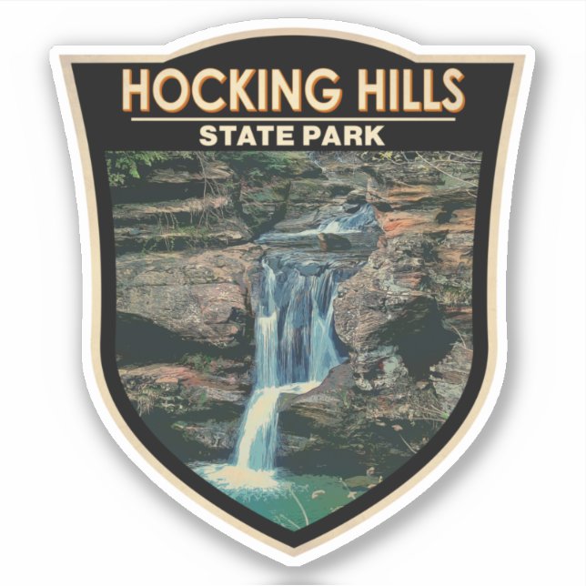 Hocking Hills Staat Park/Garten: Aufkleber (Vorderseite)