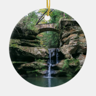 Hocking Hills Upper Falls Keramik Ornament