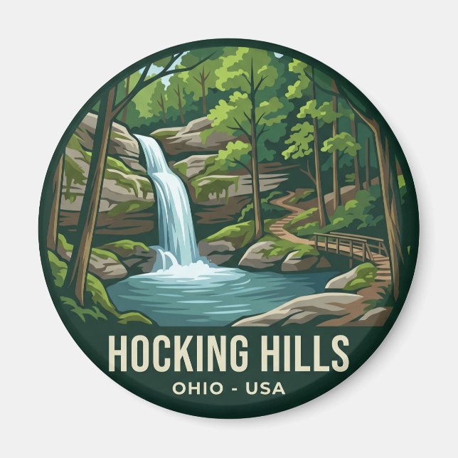 Hocking Hills USA Magnet (Vorne)