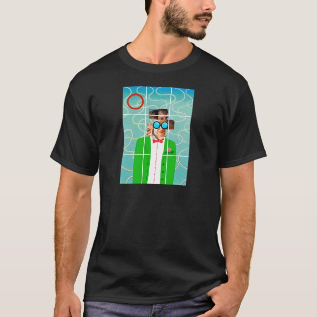 Hockney Porträt T-Shirt (Vorderseite)