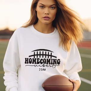 HOCO Homecomoming Vibes 1 Wiedersehen Football Gam Sweatshirt