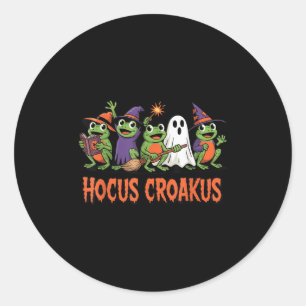 Hocus Croakus Frosch Halloween Zauber Spruch Lusti Runder Aufkleber